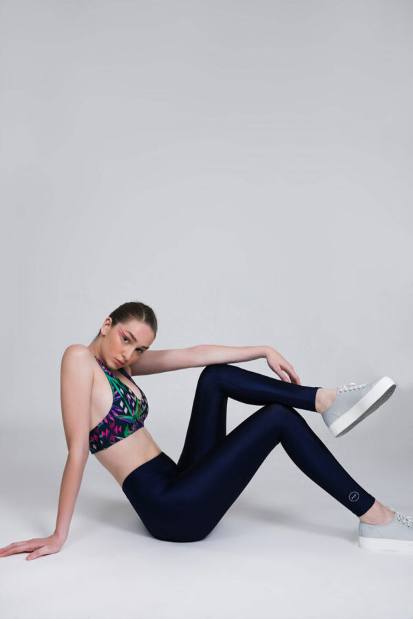 PCP - Clothing > Leggings - Jacqueline Shiny Dark Blue Leggings - 39